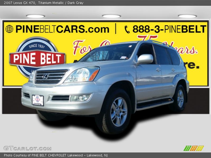 Titanium Metallic / Dark Gray 2007 Lexus GX 470