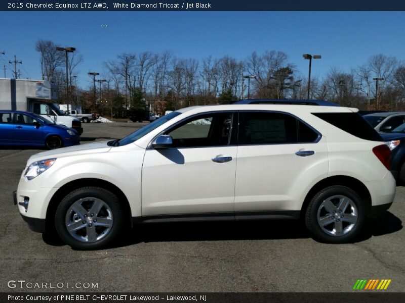 White Diamond Tricoat / Jet Black 2015 Chevrolet Equinox LTZ AWD