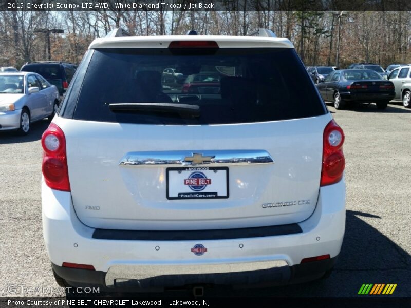White Diamond Tricoat / Jet Black 2015 Chevrolet Equinox LTZ AWD