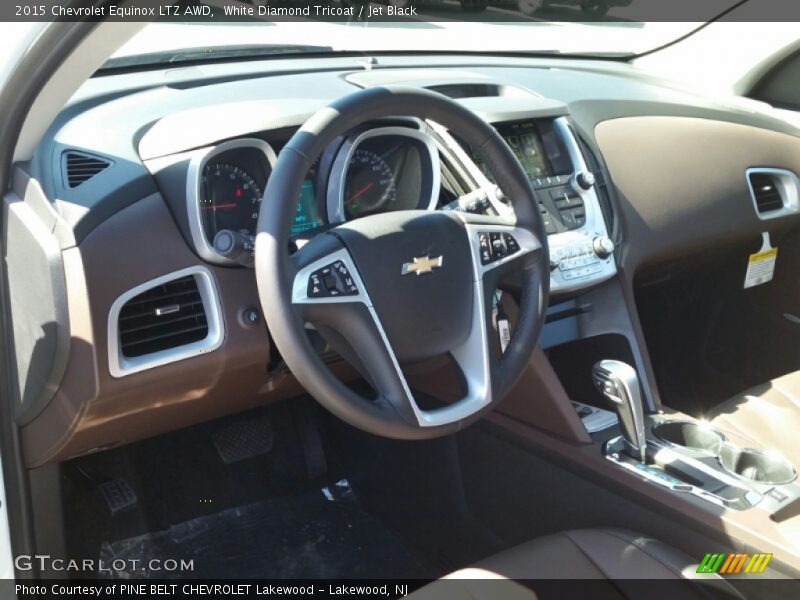 White Diamond Tricoat / Jet Black 2015 Chevrolet Equinox LTZ AWD
