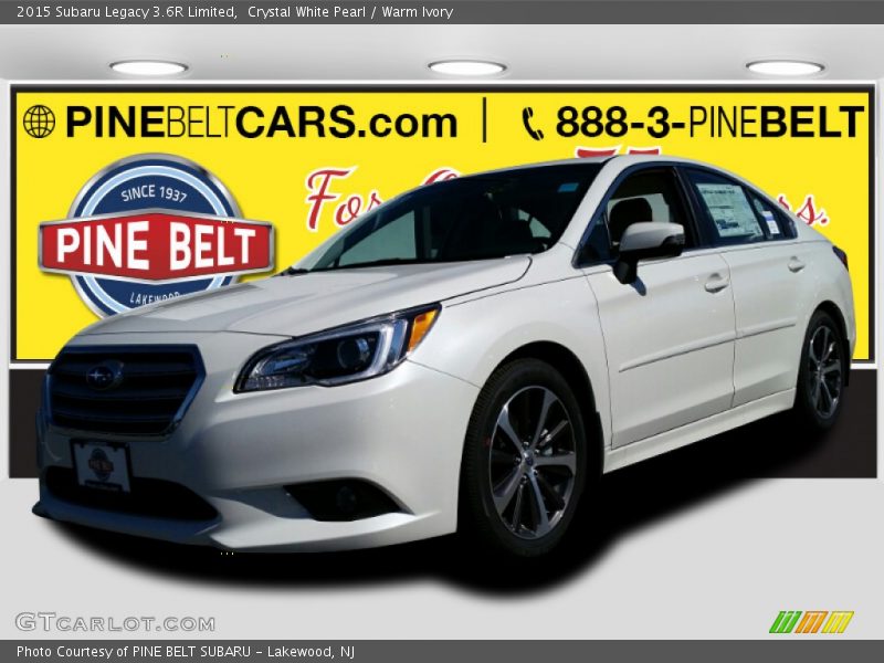Crystal White Pearl / Warm Ivory 2015 Subaru Legacy 3.6R Limited