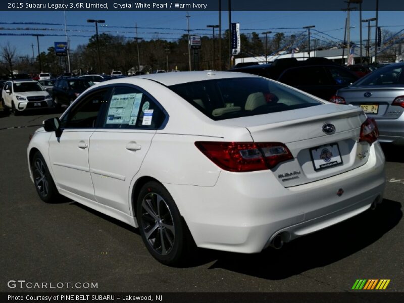 Crystal White Pearl / Warm Ivory 2015 Subaru Legacy 3.6R Limited