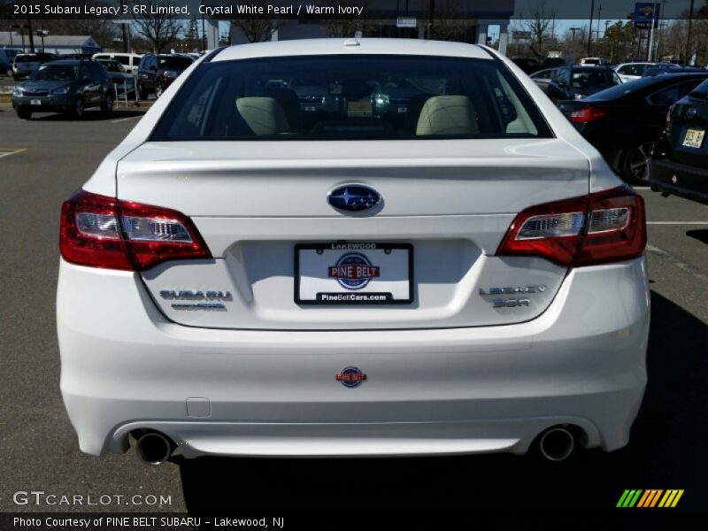 Crystal White Pearl / Warm Ivory 2015 Subaru Legacy 3.6R Limited