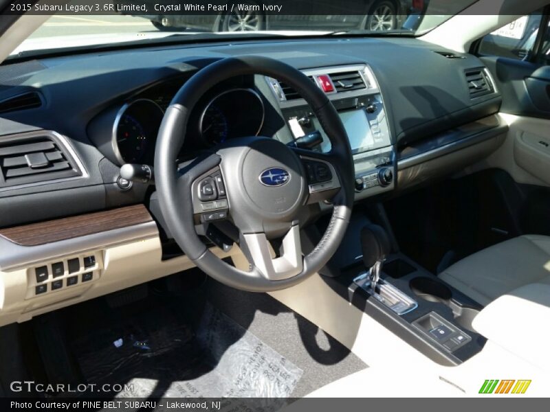 Crystal White Pearl / Warm Ivory 2015 Subaru Legacy 3.6R Limited