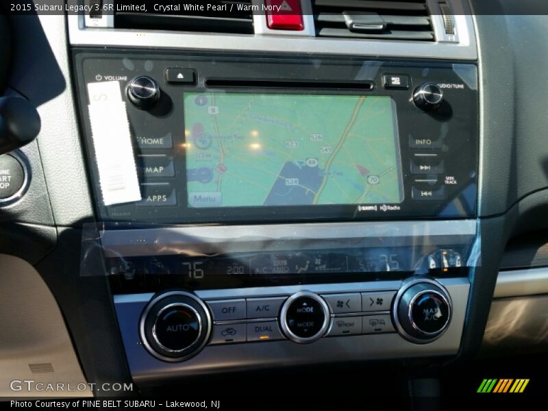 Navigation of 2015 Legacy 3.6R Limited