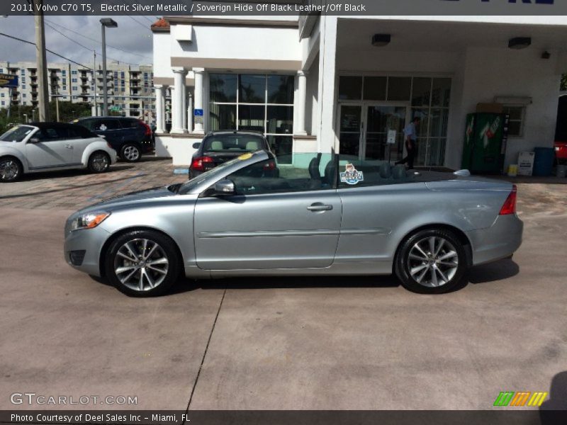 Electric Silver Metallic / Soverign Hide Off Black Leather/Off Black 2011 Volvo C70 T5