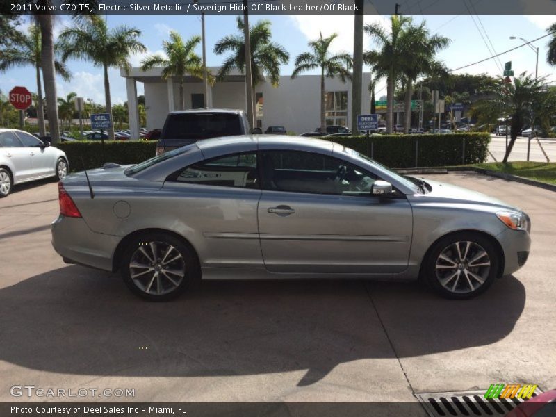 Electric Silver Metallic / Soverign Hide Off Black Leather/Off Black 2011 Volvo C70 T5