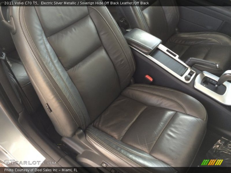 Electric Silver Metallic / Soverign Hide Off Black Leather/Off Black 2011 Volvo C70 T5