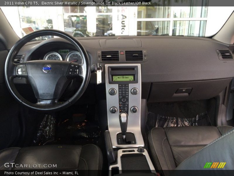 Electric Silver Metallic / Soverign Hide Off Black Leather/Off Black 2011 Volvo C70 T5