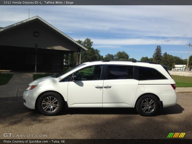 Taffeta White / Beige 2012 Honda Odyssey EX-L