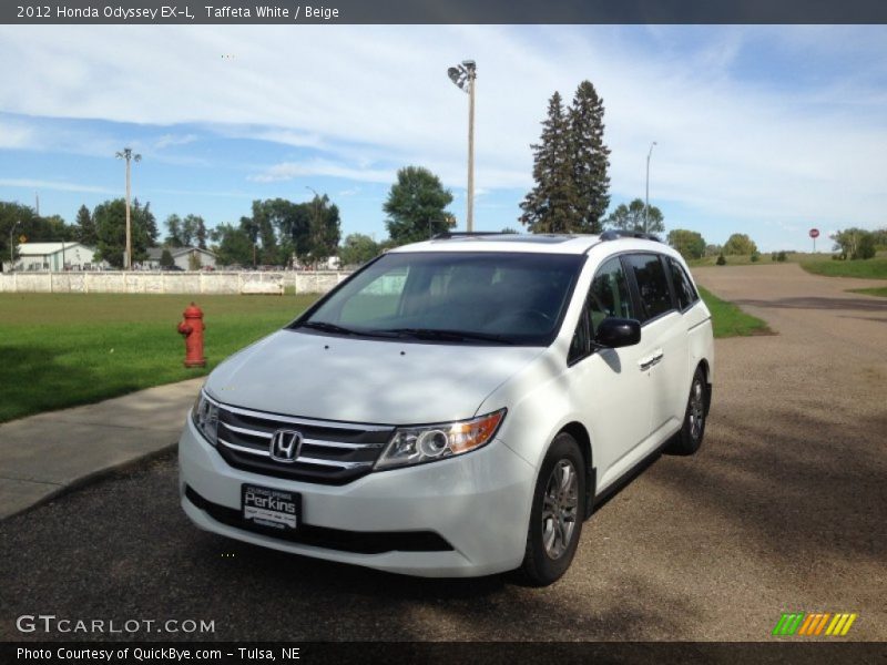 Taffeta White / Beige 2012 Honda Odyssey EX-L
