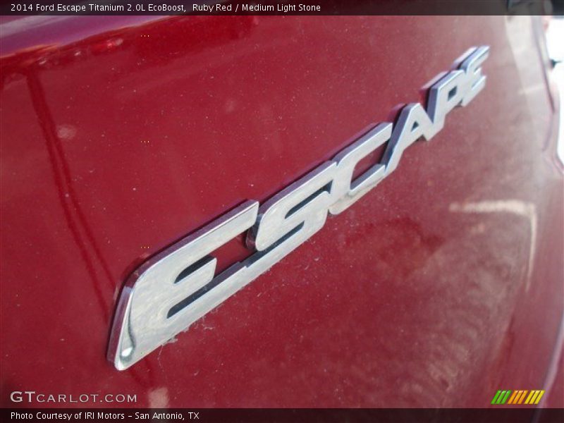 Ruby Red / Medium Light Stone 2014 Ford Escape Titanium 2.0L EcoBoost