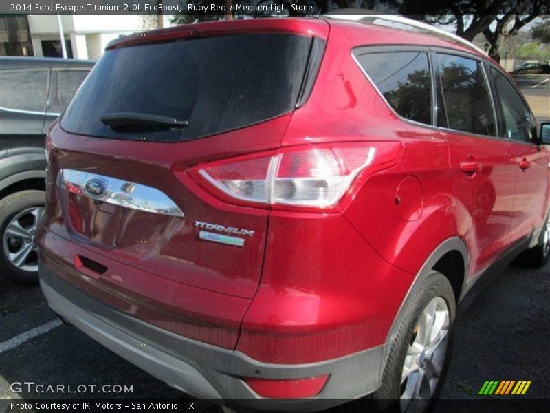 Ruby Red / Medium Light Stone 2014 Ford Escape Titanium 2.0L EcoBoost