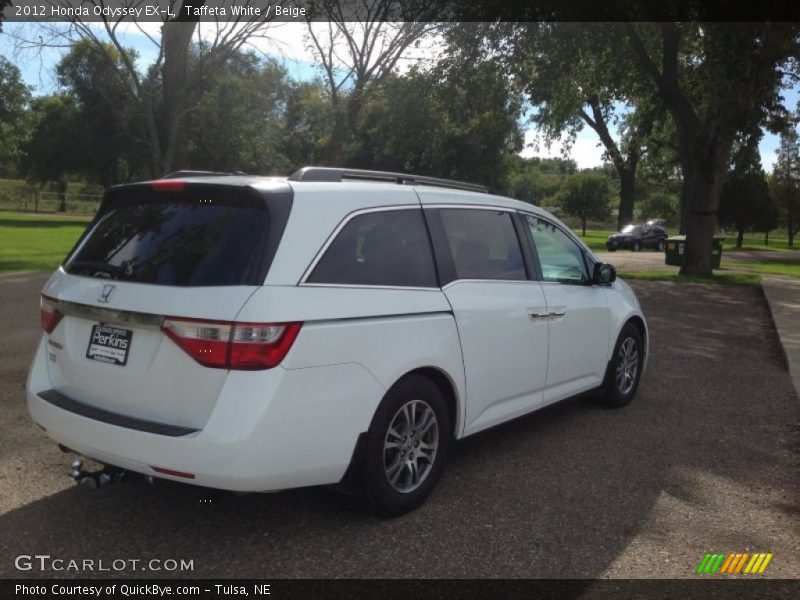 Taffeta White / Beige 2012 Honda Odyssey EX-L