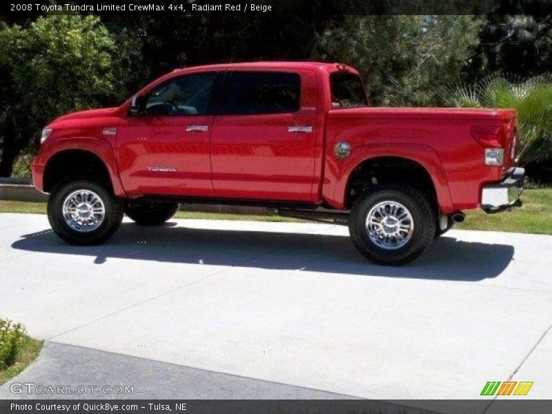 Radiant Red / Beige 2008 Toyota Tundra Limited CrewMax 4x4