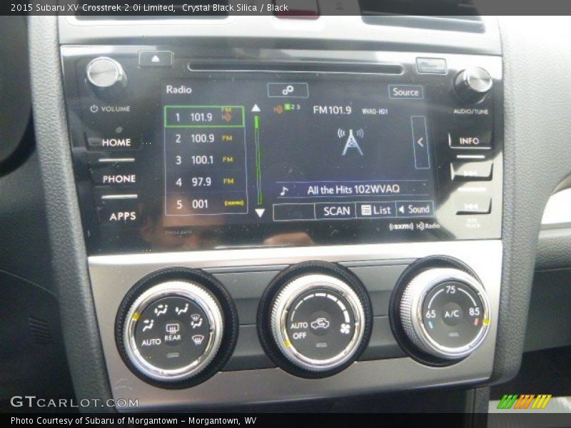Controls of 2015 XV Crosstrek 2.0i Limited