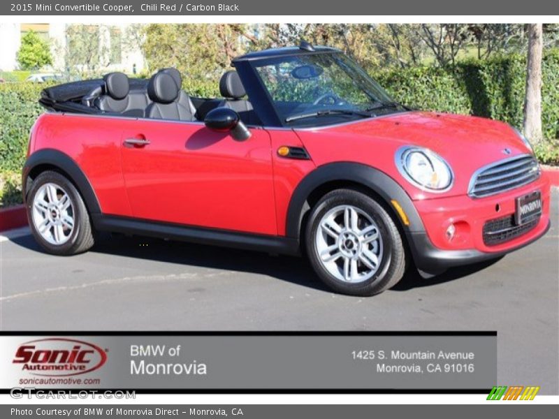 Chili Red / Carbon Black 2015 Mini Convertible Cooper