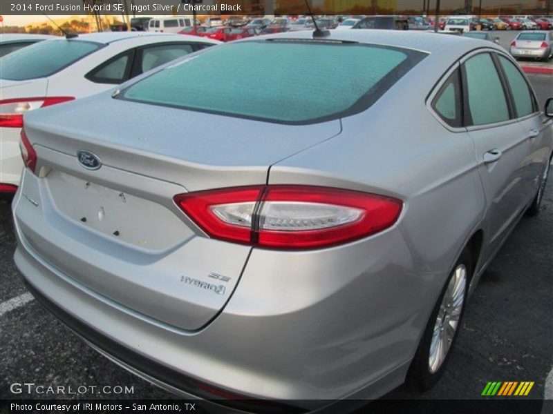 Ingot Silver / Charcoal Black 2014 Ford Fusion Hybrid SE