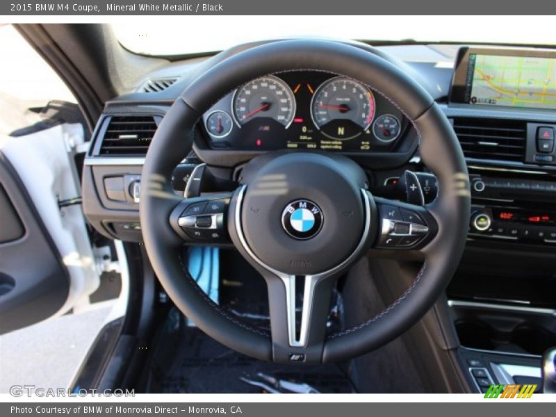 Mineral White Metallic / Black 2015 BMW M4 Coupe