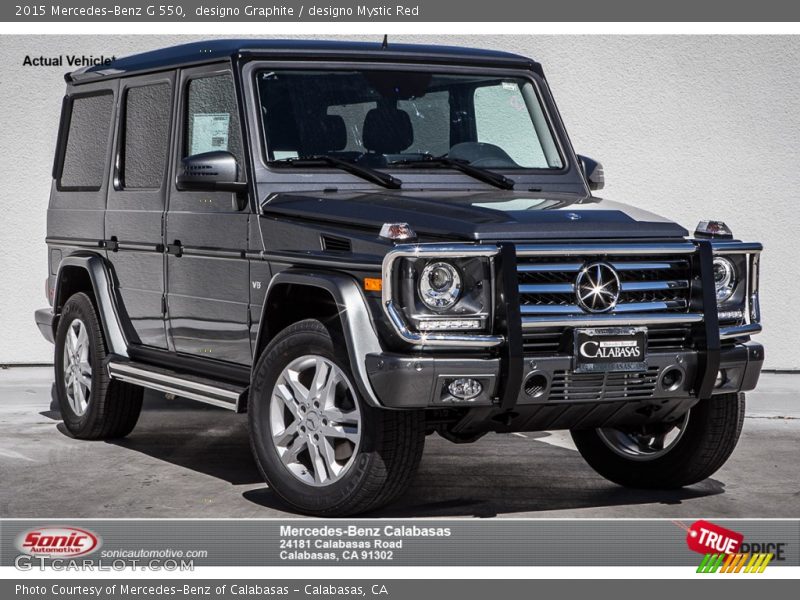 designo Graphite / designo Mystic Red 2015 Mercedes-Benz G 550