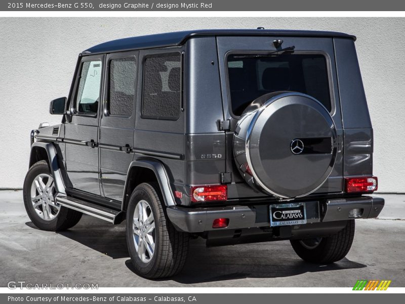 designo Graphite / designo Mystic Red 2015 Mercedes-Benz G 550