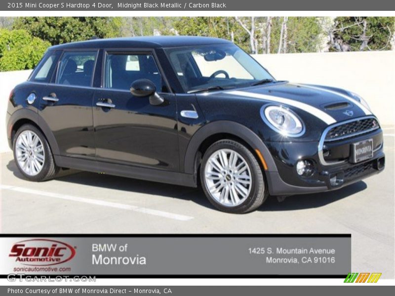 Midnight Black Metallic / Carbon Black 2015 Mini Cooper S Hardtop 4 Door