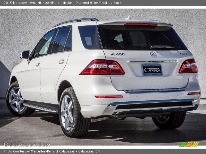 designo Diamond White Metallic / Black 2015 Mercedes-Benz ML 400 4Matic