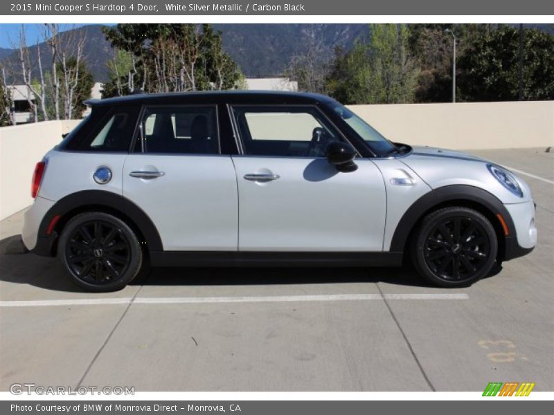 White Silver Metallic / Carbon Black 2015 Mini Cooper S Hardtop 4 Door