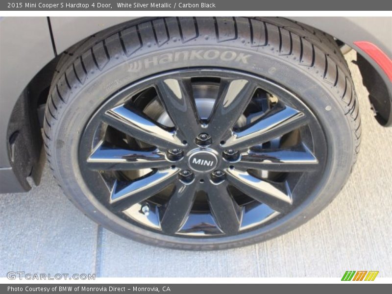 White Silver Metallic / Carbon Black 2015 Mini Cooper S Hardtop 4 Door