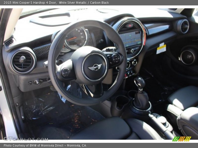 White Silver Metallic / Carbon Black 2015 Mini Cooper S Hardtop 4 Door