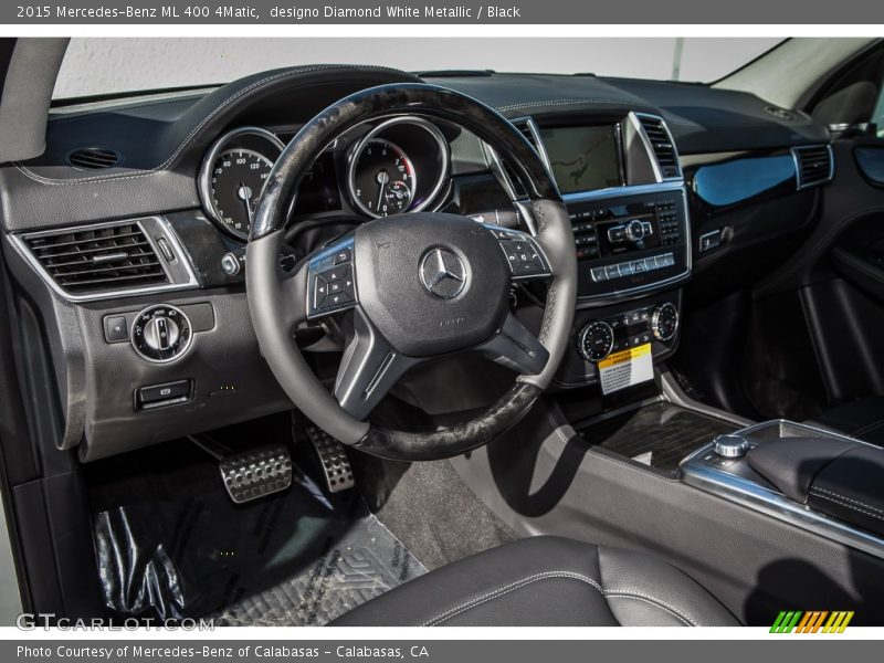 designo Diamond White Metallic / Black 2015 Mercedes-Benz ML 400 4Matic