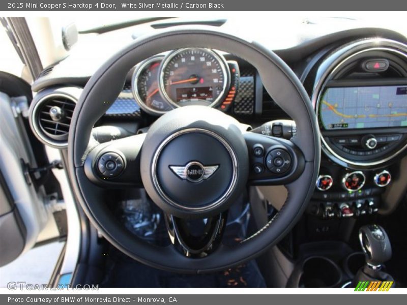 White Silver Metallic / Carbon Black 2015 Mini Cooper S Hardtop 4 Door