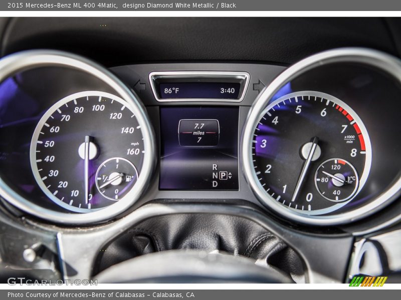 designo Diamond White Metallic / Black 2015 Mercedes-Benz ML 400 4Matic