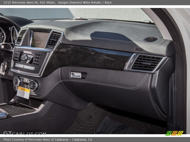 designo Diamond White Metallic / Black 2015 Mercedes-Benz ML 400 4Matic