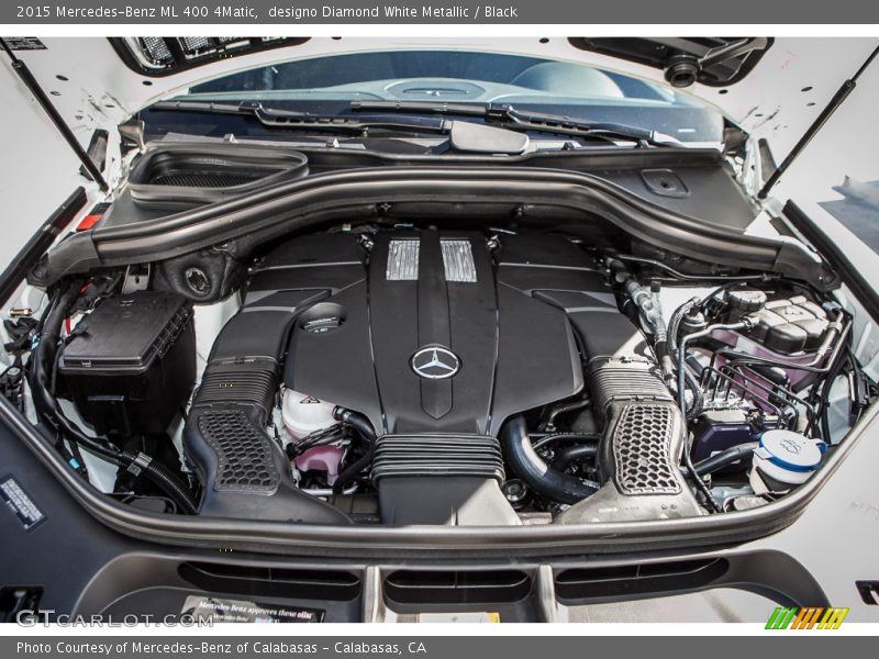 designo Diamond White Metallic / Black 2015 Mercedes-Benz ML 400 4Matic