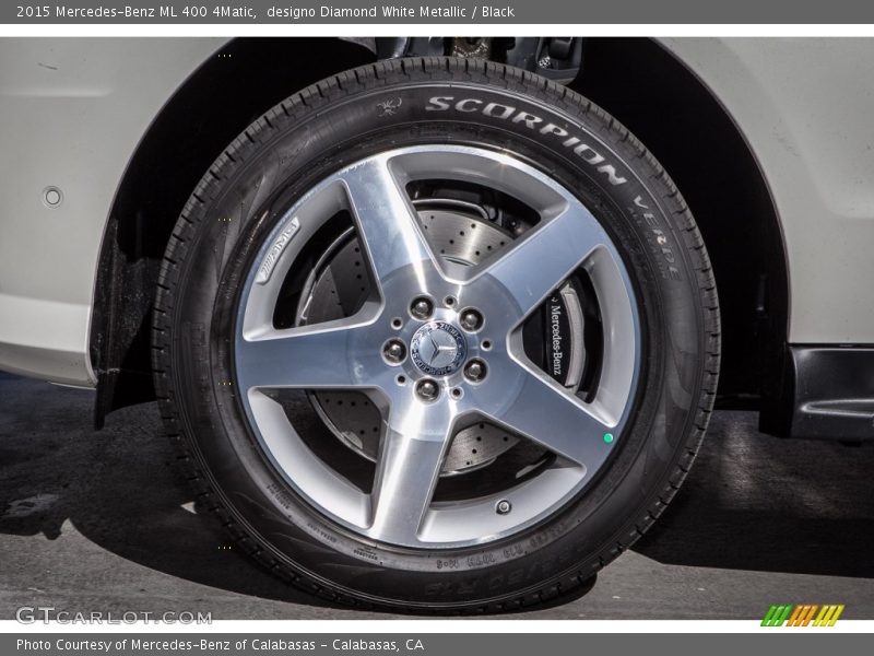 designo Diamond White Metallic / Black 2015 Mercedes-Benz ML 400 4Matic