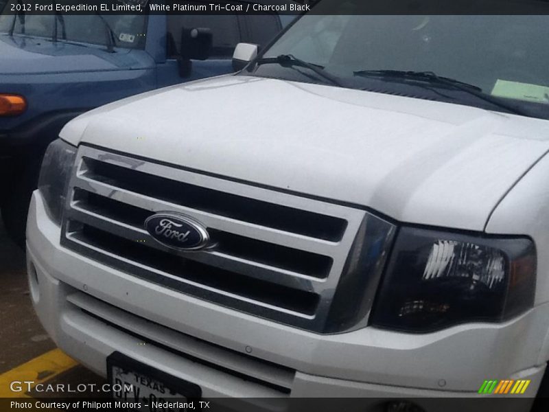 White Platinum Tri-Coat / Charcoal Black 2012 Ford Expedition EL Limited