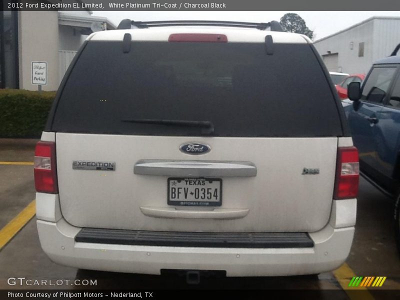 White Platinum Tri-Coat / Charcoal Black 2012 Ford Expedition EL Limited