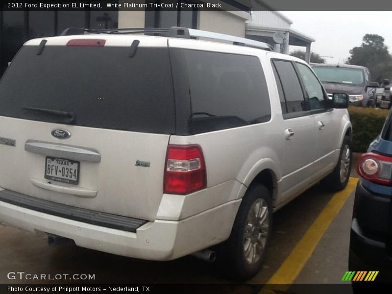 White Platinum Tri-Coat / Charcoal Black 2012 Ford Expedition EL Limited