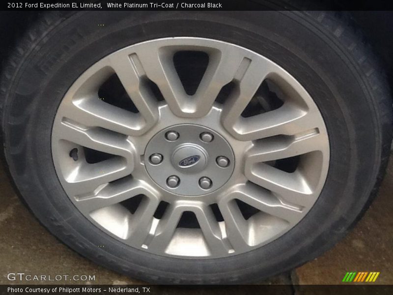 White Platinum Tri-Coat / Charcoal Black 2012 Ford Expedition EL Limited