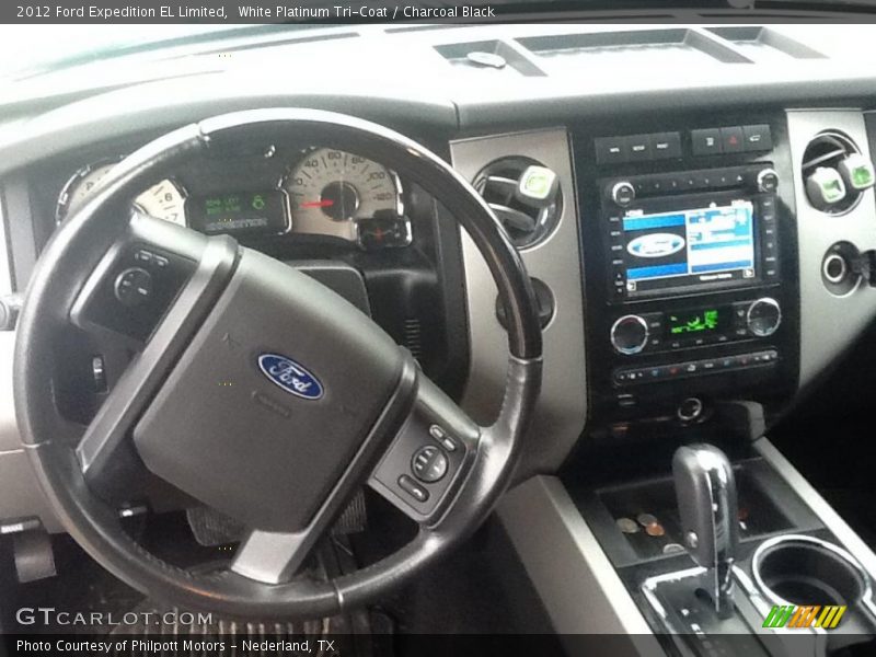 White Platinum Tri-Coat / Charcoal Black 2012 Ford Expedition EL Limited