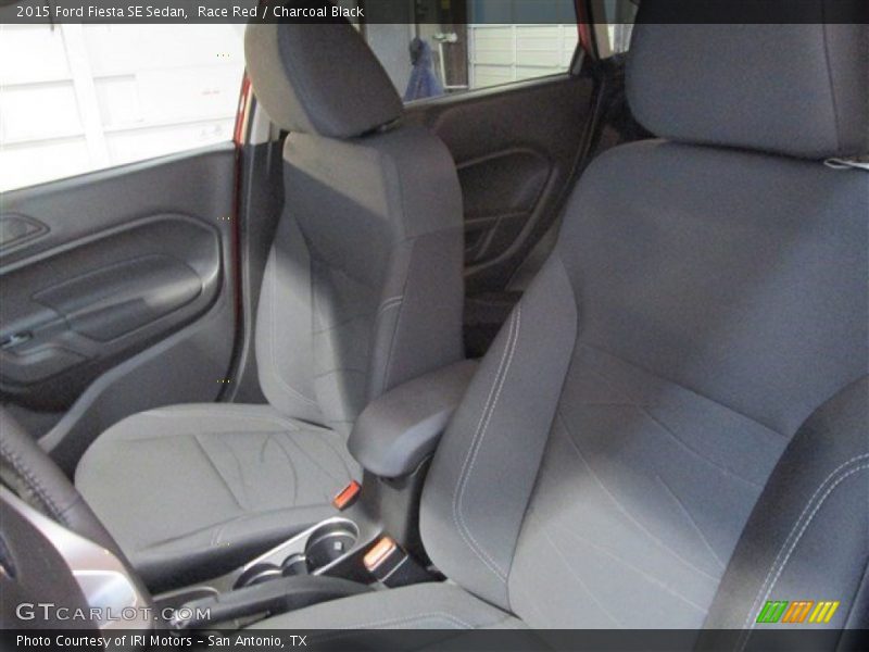 Race Red / Charcoal Black 2015 Ford Fiesta SE Sedan
