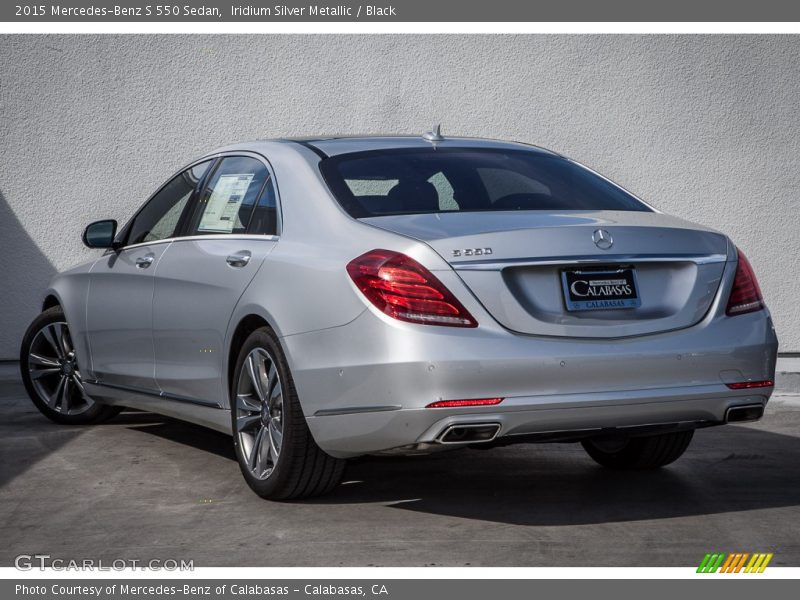 Iridium Silver Metallic / Black 2015 Mercedes-Benz S 550 Sedan