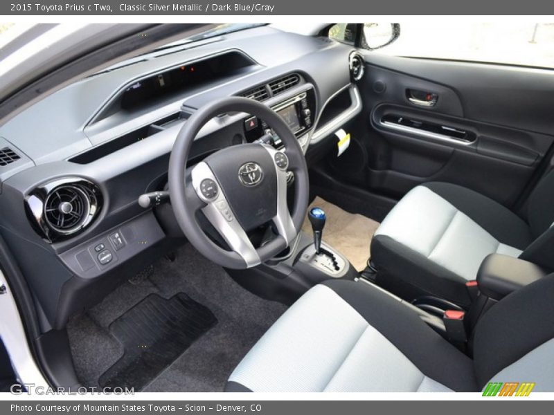 Dark Blue/Gray Interior - 2015 Prius c Two 