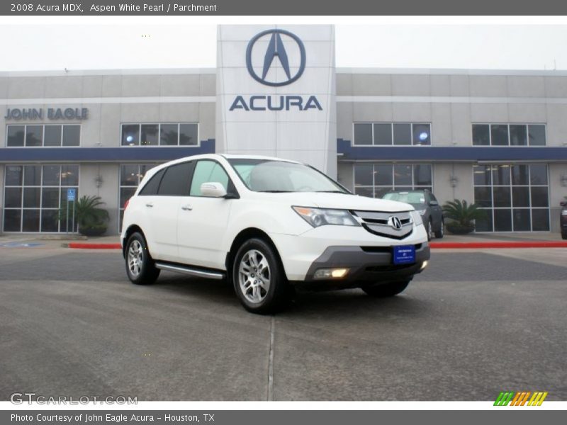 Aspen White Pearl / Parchment 2008 Acura MDX