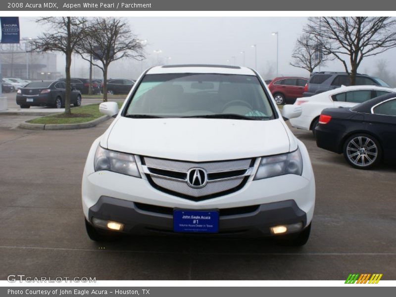 Aspen White Pearl / Parchment 2008 Acura MDX