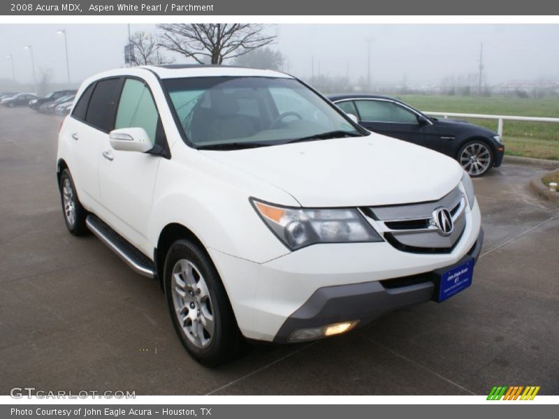 Aspen White Pearl / Parchment 2008 Acura MDX