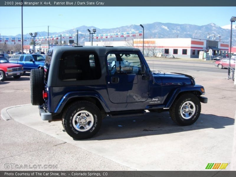 Patriot Blue / Dark Slate Gray 2003 Jeep Wrangler X 4x4