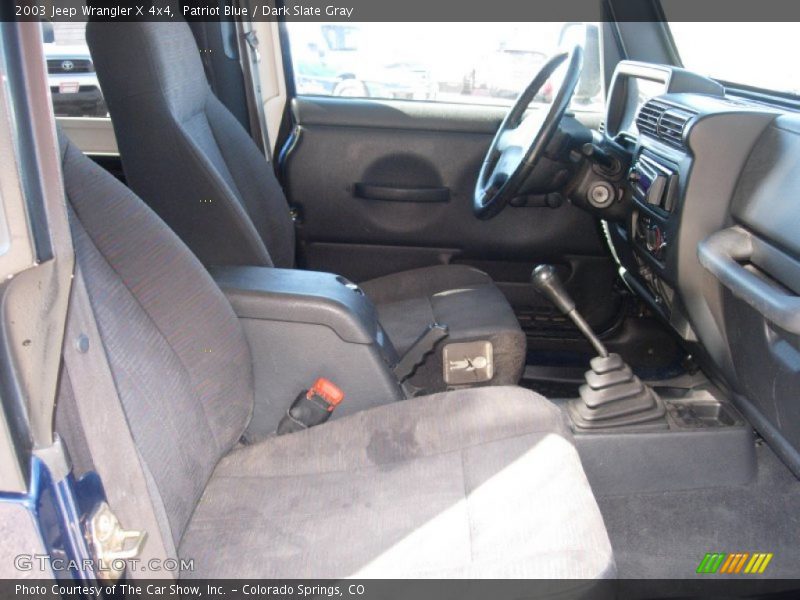 Patriot Blue / Dark Slate Gray 2003 Jeep Wrangler X 4x4