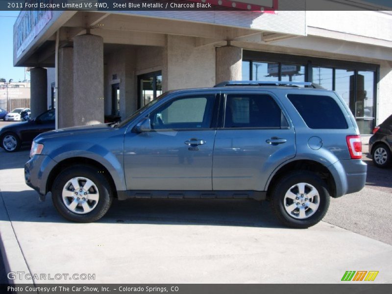 Steel Blue Metallic / Charcoal Black 2011 Ford Escape Limited V6 4WD